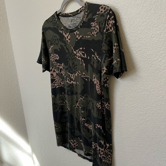 ZADIG & VOLTAIRE | Contemporary Black Camo Military T-Shirt 100% Linen | Size S - Picture 5 of 11